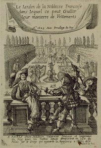 フランス貴族の庭、1640年頃